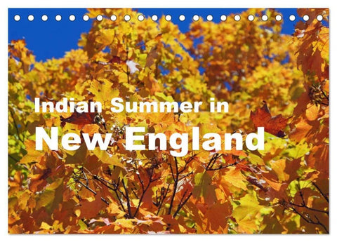 Indian Summer in New England (Tischkalender 2027 DIN A5 quer), CALVENDO Monatskalender