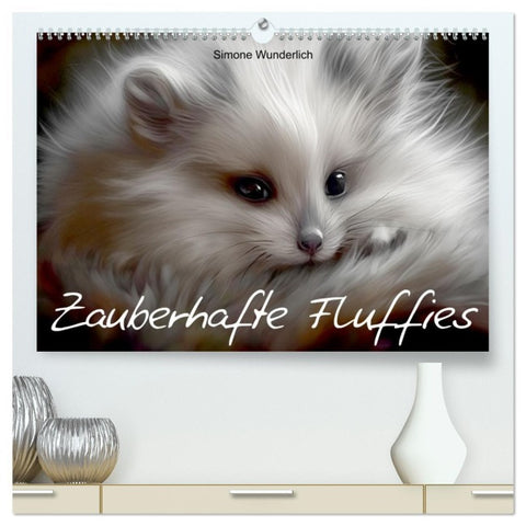 Zauberhafte Fluffies (hochwertiger Premium Wandkalender 2026 DIN A2 quer), Kunstdruck in Hochglanz