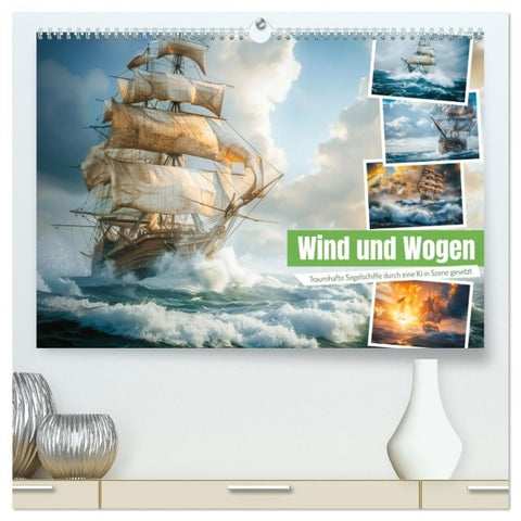 Wind und Wogen (hochwertiger Premium Wandkalender 2027 DIN A2 quer), Kunstdruck in Hochglanz