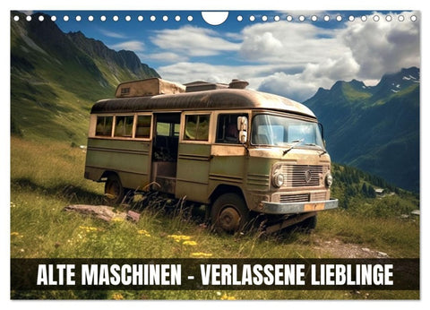Alte Maschinen - verlassene Lieblinge (Wandkalender 2026 DIN A4 quer), CALVENDO Monatskalender