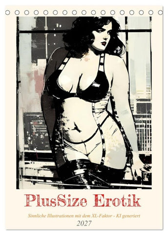 PlusSize Erotik (Tischkalender 2027 DIN A5 hoch), CALVENDO Monatskalender