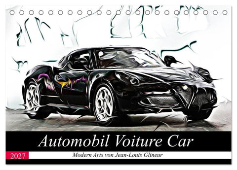 Automobil Voiture Car (Tischkalender 2027 DIN A5 quer), CALVENDO Monatskalender