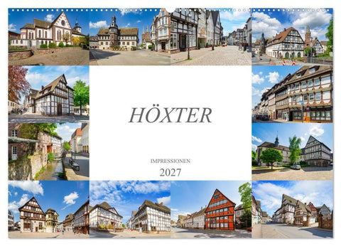 Höxter Impressionen (Wandkalender 2027 DIN A2 quer), CALVENDO Monatskalender