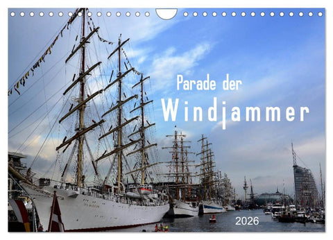 Parade der Windjammer - 2026 (Wandkalender 2026 DIN A4 quer), CALVENDO Monatskalender
