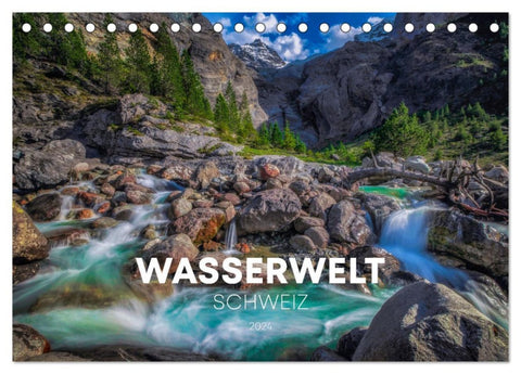 Wasserwelt Schweiz (Tischkalender 2026 DIN A5 quer), CALVENDO Monatskalender