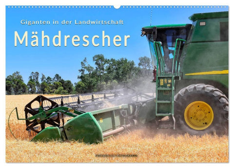 Giganten in der Landwirtschaft - Mähdrescher (Wandkalender 2026 DIN A2 quer), CALVENDO Monatskalender