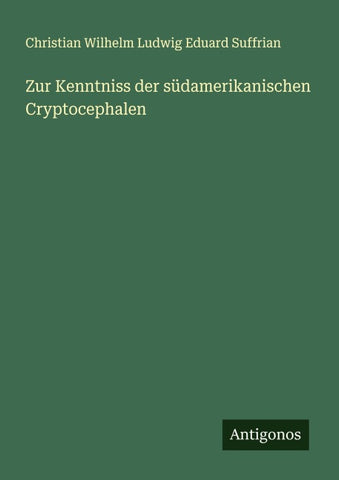 Zur Kenntniss der südamerikanischen Cryptocephalen
