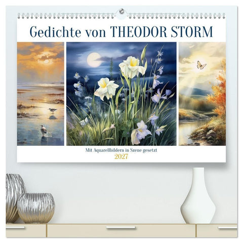 Gedichte von Theodor Storm (hochwertiger Premium Wandkalender 2027 DIN A2 quer), Kunstdruck in Hochglanz