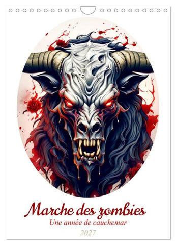 Marche des zombies (Calendrier mural 2027 DIN A4 horizontal), CALVENDO calendrier mensuel