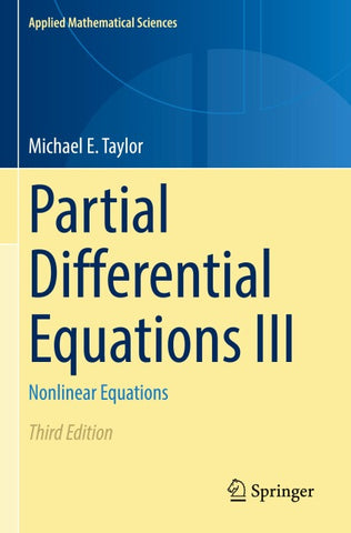 Partial Differential Equations III