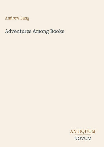 Adventures Among Books