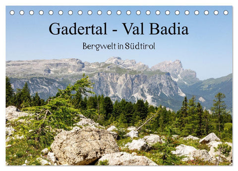 Gadertal - Val Badia (Tischkalender 2027 DIN A5 quer), CALVENDO Monatskalender