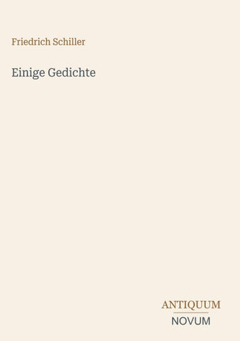 Einige Gedichte