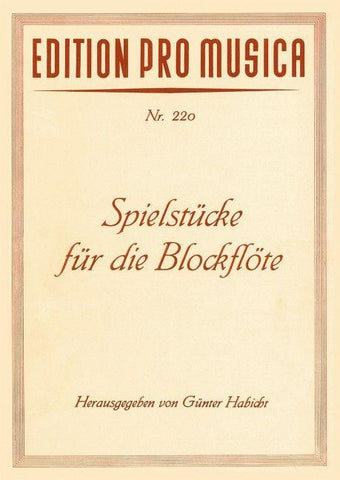 Spielstücke für die Blockflöte