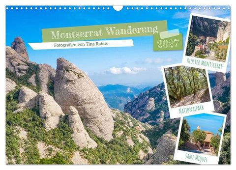 Montserrat Wanderung (Wandkalender 2027 DIN A3 quer), CALVENDO Monatskalender