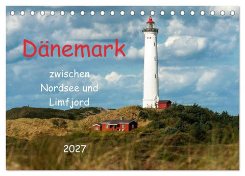 Dänemark zwischen Nordsee und Limfjord (Tischkalender 2027 DIN A5 quer), CALVENDO Monatskalender