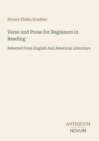 Verse and Prose for Beginners in Reading