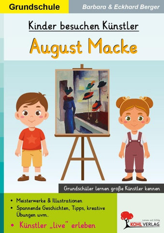 Kinder besuchen Künstler / August Macke