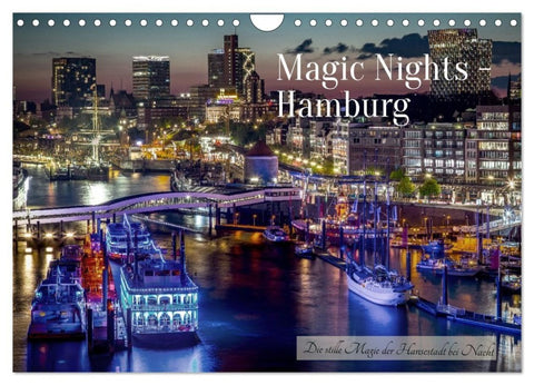 Magic Nights Hamburg (Wandkalender 2027 DIN A4 quer), CALVENDO Monatskalender