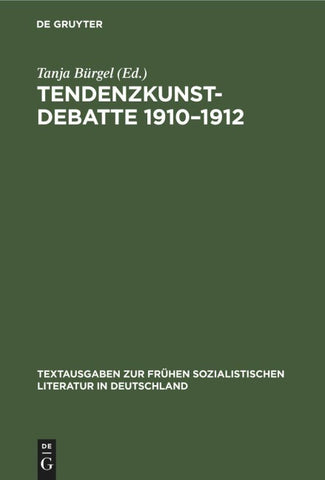 Tendenzkunst-Debatte 1910–1912