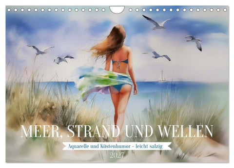 Meer, Strand und Wellen (Wandkalender 2027 DIN A4 quer), CALVENDO Monatskalender