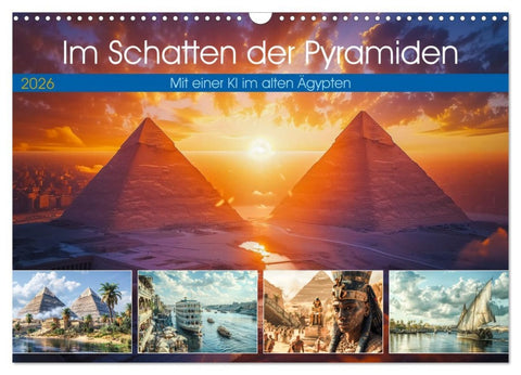 Im Schatten der Pyramiden (Wandkalender 2026 DIN A3 quer), CALVENDO Monatskalender
