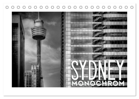 SYDNEY Monochrom (Tischkalender 2026 DIN A5 quer), CALVENDO Monatskalender