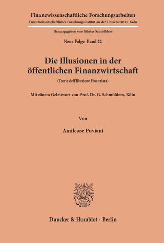 Die Illusionen in der öffentlichen Finanzwirtschaft.