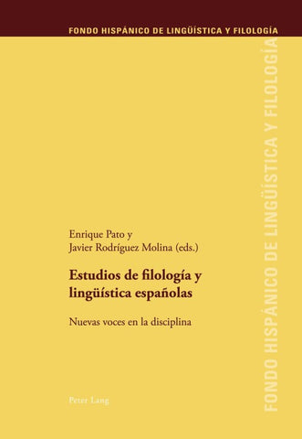 Estudios de filología y lingüística españolas