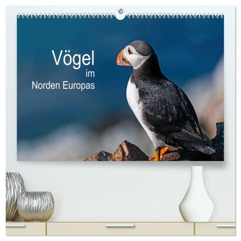 Vögel im Norden Europas (hochwertiger Premium Wandkalender 2027 DIN A2 quer), Kunstdruck in Hochglanz