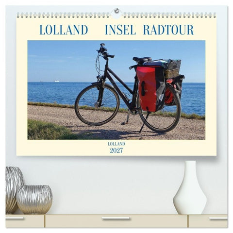 Lolland Insel Radtour = Projekt # 330 (hochwertiger Premium Wandkalender 2027 DIN A2 quer), Kunstdruck in Hochglanz