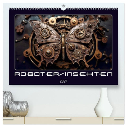 Roboterinsekten (hochwertiger Premium Wandkalender 2027 DIN A2 quer), Kunstdruck in Hochglanz