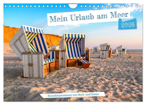 Mein Urlaub am Meer (Wandkalender 2026 DIN A4 quer), CALVENDO Monatskalender