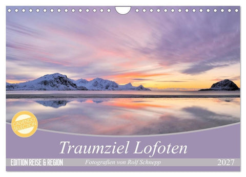 Traumziel Lofoten (Wandkalender 2027 DIN A4 quer), CALVENDO Monatskalender