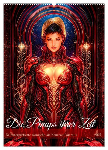 Die Pinups ihrer Zeit (Wandkalender 2027 DIN A2 hoch), CALVENDO Monatskalender