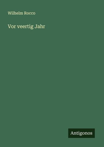 Vor veertig Jahr