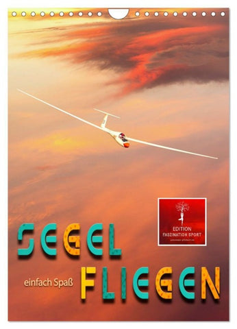 Segelfliegen - einfach Spaß (Wandkalender 2027 DIN A4 hoch), CALVENDO Monatskalender