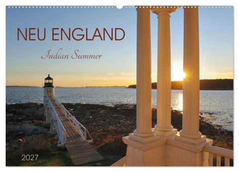 Neu England, Indian Summer (Wandkalender 2027 DIN A2 quer), CALVENDO Monatskalender