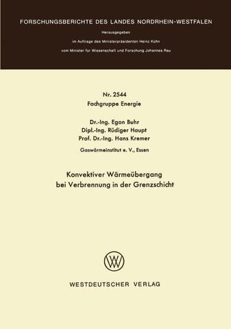 Konvektiver Wärmeübergang bei Verbrennung in der Grenzschicht
