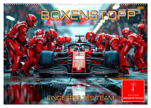 Boxenstopp - eingespieltes Team (Wandkalender 2026 DIN A2 quer), CALVENDO Monatskalender