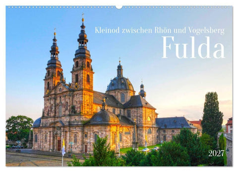 Fulda - Kleinod zwischen Rhön und Vogelsberg (Wandkalender 2027 DIN A2 quer), CALVENDO Monatskalender