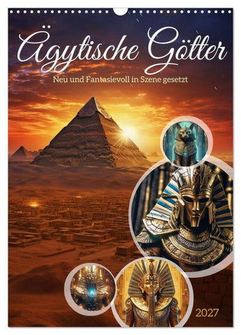 Ägytische Götter (Wandkalender 2027 DIN A3 hoch), CALVENDO Monatskalender