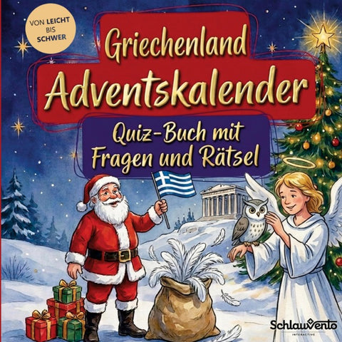 Griechenland-Adventskalender: Quiz-Buch mit Fragen und Rätsel