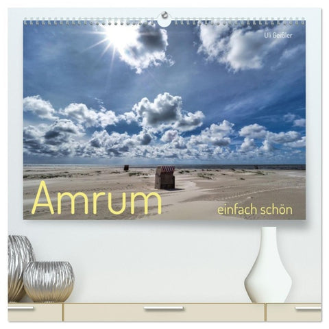 Amrum einfach schön (hochwertiger Premium Wandkalender 2026 DIN A2 quer), Kunstdruck in Hochglanz