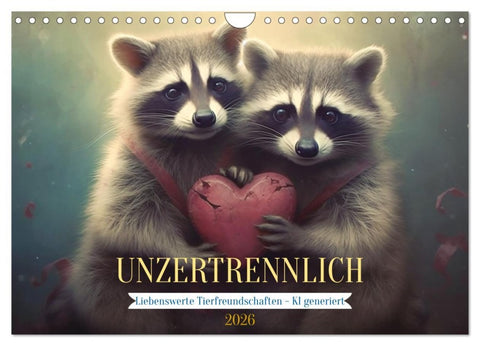 Unzertrennlich (Wandkalender 2026 DIN A4 quer), CALVENDO Monatskalender