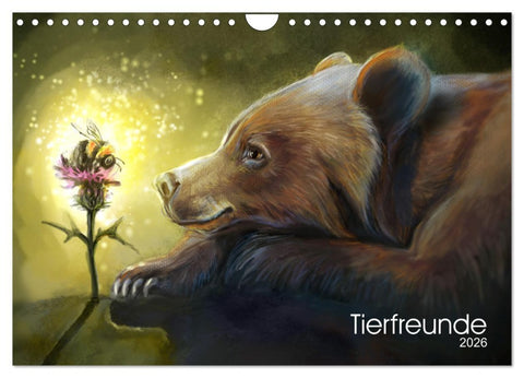 Tierfreunde (Wandkalender 2026 DIN A4 quer), CALVENDO Monatskalender