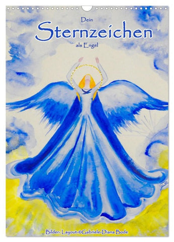 Dein Sternzeichen als Engel (Wandkalender 2026 DIN A3 hoch), CALVENDO Monatskalender