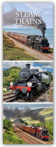 Steam Trains – Dampflokomotiven – Slimline-Kalender 2027