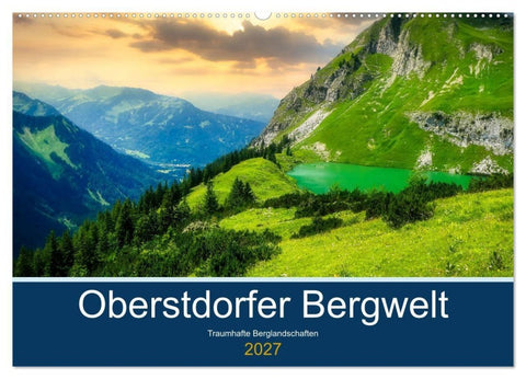 Oberstdorfer Bergwelt (Wandkalender 2027 DIN A2 quer), CALVENDO Monatskalender