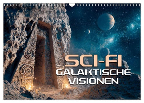 Sci-Fi - Galaktische Visionen (Wandkalender 2027 DIN A3 quer), CALVENDO Monatskalender